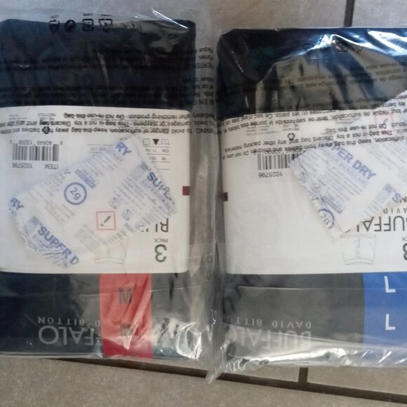 New! Buffalo David Bitton Men's boys Knit Boxer 3-Pack Blue color Size M Medium! - Picture 8 of 8